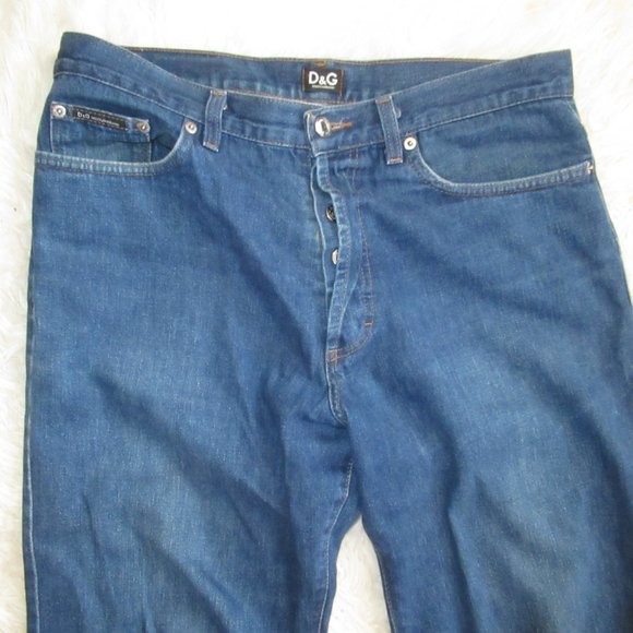 Dolce and Gabbana, D&G Line, Men's Made in Italy Blue Jeans - Size 34W - Picture 3 of 12